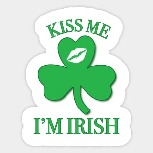 Kiss Me, I'm Irish Sticker